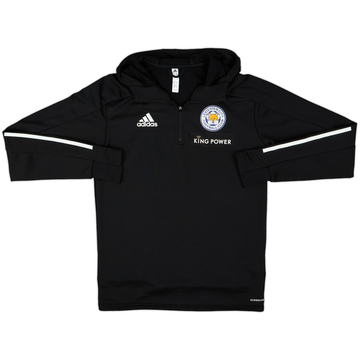 2019-20 Leicester City adidas Hooded 1/4 Zip Drill Top - 5/10 - (S)