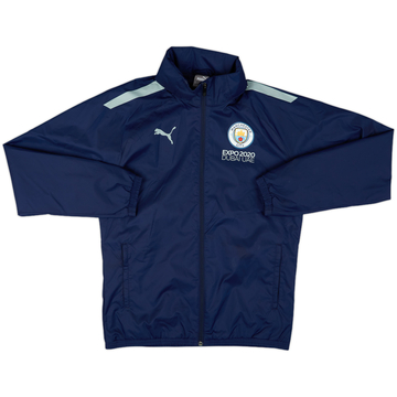 2020-21 Manchester City Puma Hooded Rain Jacket - 8/10 - (M)