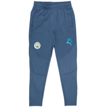 2024-25 Manchester City Puma Staff Issue Track Pants/Bottoms 'DW' - 9/10 - (M)