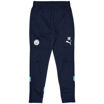 2022-23 Manchester City Puma Staff Issue Track Pants/Bottoms 'DW' - 10/10 - (M)
