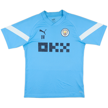2021-22 Manchester City Staff Issue Puma Training Shirt DW - 9/10 - (M)