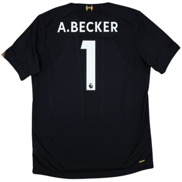 2019-20 Liverpool GK S/S Shirt A.Becker #1 - 10/10 - (L)