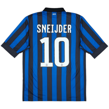 2011-12 Inter Milan Home Shirt Sneijder #10 - 9/10 - (M)