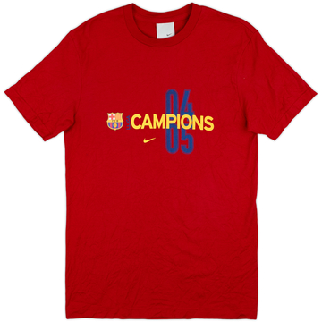 2004-05 Barcelona Nike Champions Cotton Tee - 8/10 - (M)