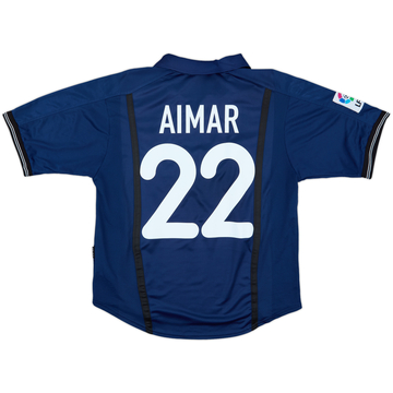 2000-01 Valencia Away Shirt Aimar #22 - 9/10 - (L)