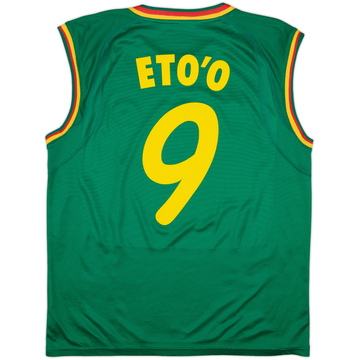 2002 Cameroon Home Vest Shirt Eto'o #9 - 8/10 - (L)