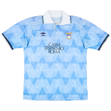 1989-91 Lazio Match Issue Home Shirt #9