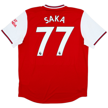 2019-20 Arsenal Authentic Home Shirt Saka #77 - 7/10 - (L)