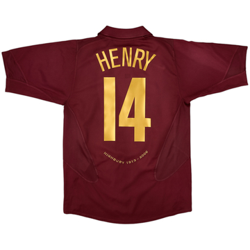 2005-06 Arsenal Home Shirt Henry #14 - 7/10 - (M)