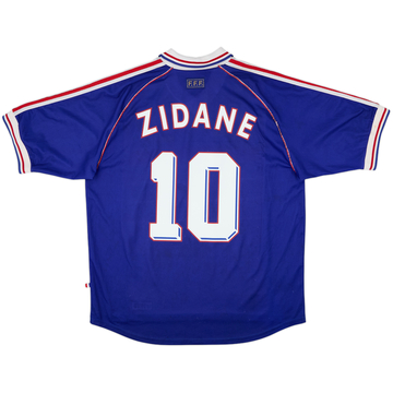 1998-00 France Home Shirt Zidane #10 - 6/10 - (XXL)