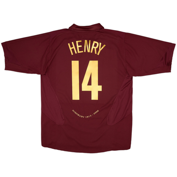 2005-06 Arsenal Home Shirt Henry #14 - 10/10 - (XL)