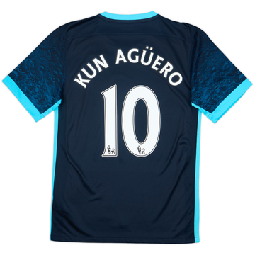2015-16 Manchester City Away Shirt Kun Aguero #10 - 8/10 - (S)