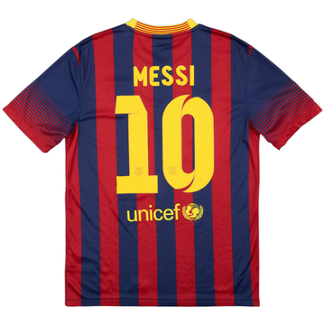 2013-14 Barcelona Home Shirt Messi #10 - 7/10 - (M)