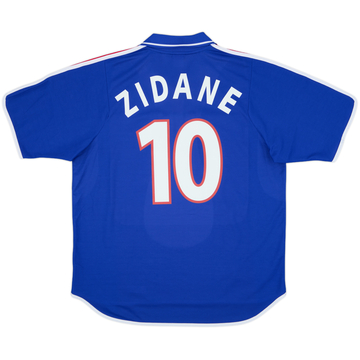 2000-02 France Home Shirt Zidane #10 - 9/10 - (XL)