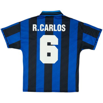 1995-96 Inter Milan Home Shirt R.Carlos #6 - 6/10 - (M)