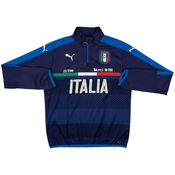 2014-15 Italy Player Issue Puma 1/4 Zip Drill Top - 6/10 - (L)
