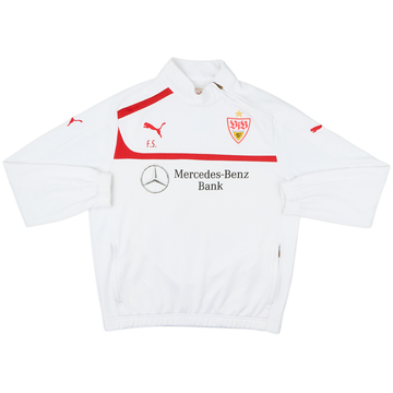 2012-13 Stuttgart Staff Issue Puma 1/4 Zip Drill Top 'F.S.' - 6/10 - (M)