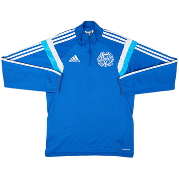 2014-15 Olympique Marseille adidas 1/4 Zip Drill Top - 6/10 - (S)
