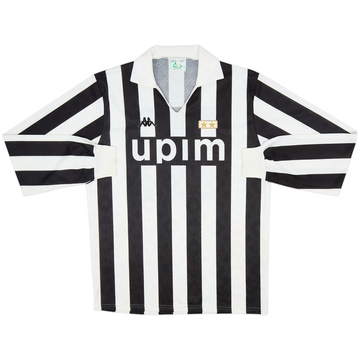 1989-90 Juventus Home L/S Shirt #11 - 8/10 - (XL)