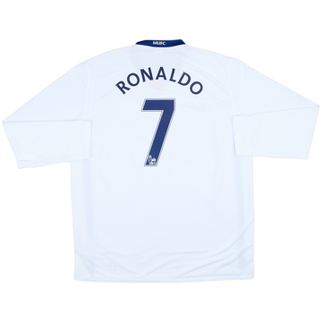 2008-10 Manchester United Away L/S Shirt Ronaldo #7 - 10/10 - (XL)