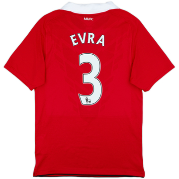 2010-11 Manchester United Home Shirt Evra #3 - 8/10 - (S)
