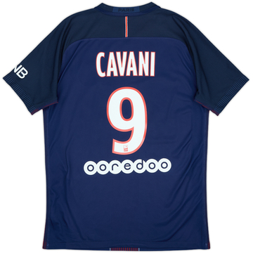 2016-17 Paris Saint-Germain Authentic Home Shirt Cavani #9 - 9/10 - (M)