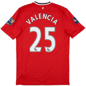 2011-12 Manchester United Home Shirt Valencia #25 - 7/10 - (M)