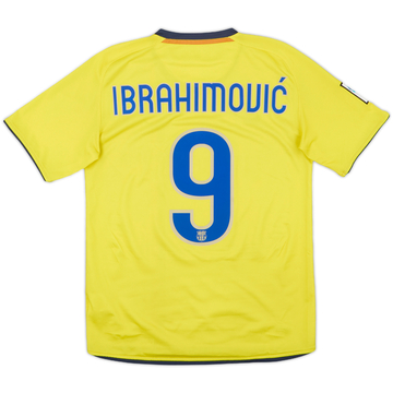 2008-10 Barcelona Away Shirt Ibrahimovic #9 - 7/10 - (S)