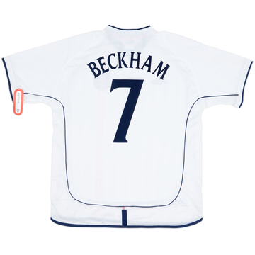 2001-03 England Home Shirt Beckham #7 (XL)