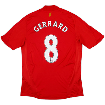 2008-10 Liverpool Home Shirt Gerrard #8 - 8/10 - (S)