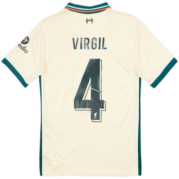 2021-22 Liverpool Away Shirt Virgil #4 - 7/10 - (XS)