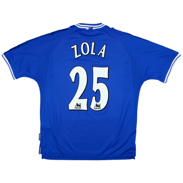 1999-01 Chelsea Home Shirt Zola #25 - 8/10 - (L)
