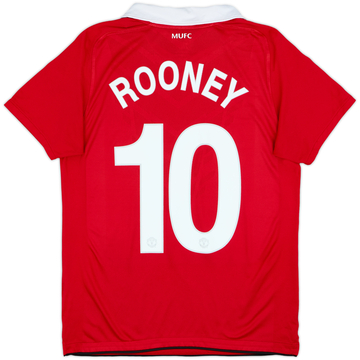 2010-11 Manchester United Home Shirt Rooney #10 - 7/10 - (XL.Boys)