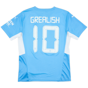 2021-22 Manchester City Home Shirt Grealish #10 - 6/10 - (M)