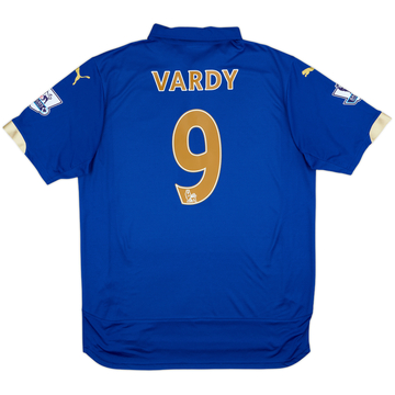 2014-15 Leicester Home Shirt Vardy #9 - 10/10 - (S)