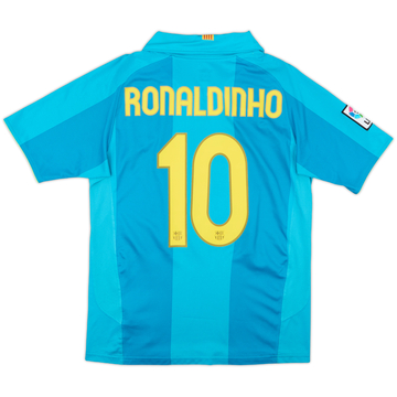 2007-09 Barcelona Away Shirt Ronaldinho #10 - 6/10 - (S)