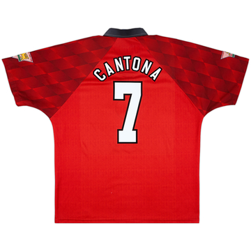 1996-98 Manchester United Home Shirt Cantona #7 - 8/10 - (XL)
