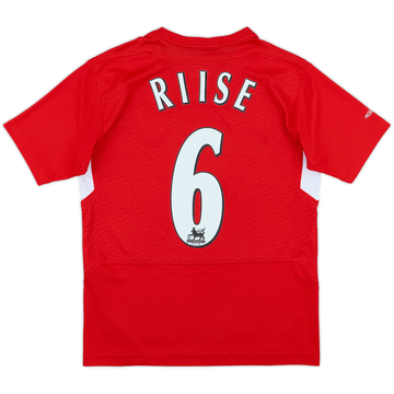 2004-06 Liverpool Home Shirt Riise #6 - 5/10 - (L.Boys)