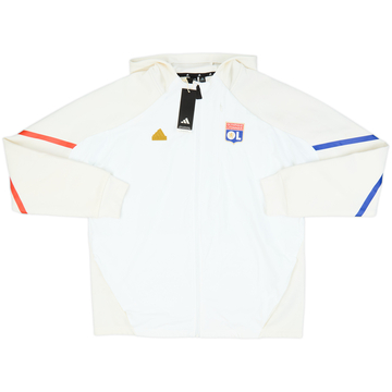 2023-24 Lyon adidas Pre-Match Hooded Track Jacket (XL)
