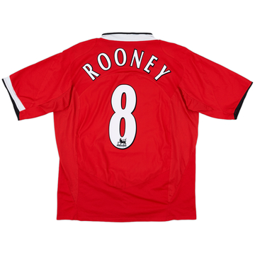 2004-06 Manchester United Home Shirt Rooney #8 - 5/10 - (L)