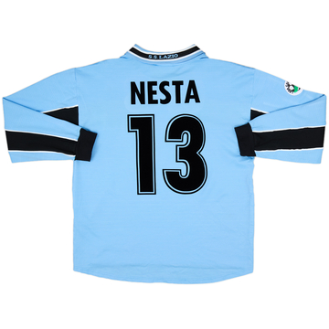 1998-00 Lazio Home L/S Shirt Nesta #13 - 7/10 - (L)