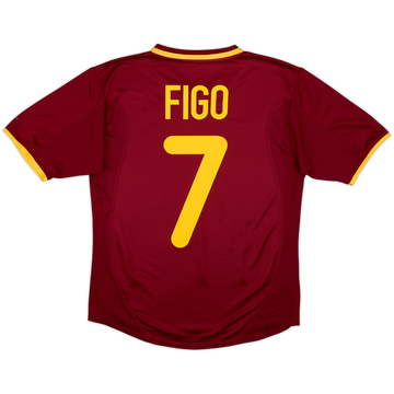 2000-02 Portugal Home Shirt Figo #7 - 8/10 - (XL.Boys)