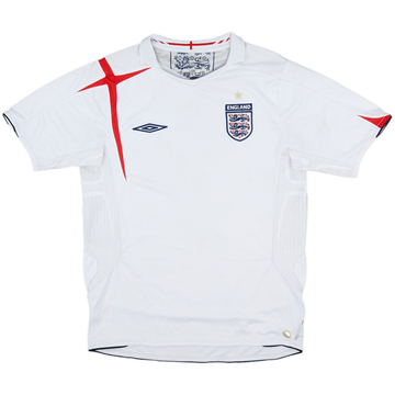 2005-07 England Home Shirt - 5/10 - (M)