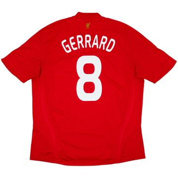 2008-10 Liverpool Home Shirt Gerrard #8 - 6/10 - (XL)