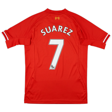 2013-14 Liverpool Home Shirt Suarez #7 - 7/10 - (S)