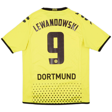 2011-12 Borussia Dortmund Home Shirt Lewandowksi #9 - 8/10 - (M)