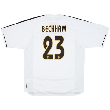 2003-04 Real Madrid Home Shirt Beckham #23 - 10/10 - (L)