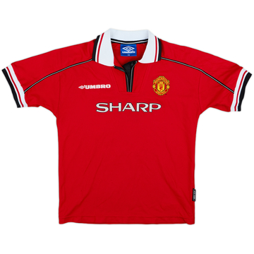 1998-00 Manchester United Home Shirt - 6/10 - (L.Boys)
