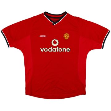 2000-02 Manchester United Home Shirt - 6/10 - (L.Boys)