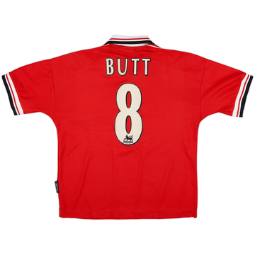 1998-00 Manchester United Home Shirt Butt #8 - 6/10 - (Y)